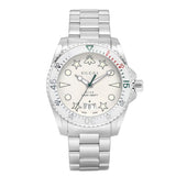 Gucci Dive Quartz White Dial Silver Steel Strap Watch For Men - YA136336