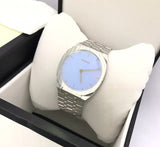 Gucci 25H Quartz Blue Dial Silver Steel Strap Unisex Watch - YA163408