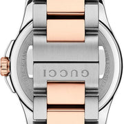 Gucci G Timeless Grey Dial Two Tone Steel Strap Watch For Women - YA126527