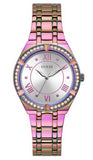 Guess Cosmo Diamonds Silver Dial Multicolor Steel Strap Watch for Women - GW0033L6