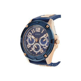 Guess Delta Blue Dial Blue Silicone Strap Watch for Men - GW0051G3