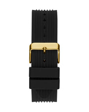 Guess Poseidon Chronograph Black Dial Black Rubber Strap Watch for Men - GW0057G1