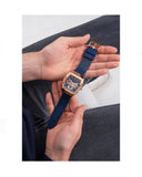 Guess Phoenix Multifunction Blue Dial Blue Rubber Strap Watch for Men - GW0202G4