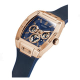 Guess Phoenix Multifunction Blue Dial Blue Rubber Strap Watch for Men - GW0202G4