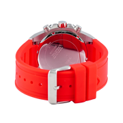 Guess Momentum Black Dial Red Rubber Strap Watch for Men - GW0263G3