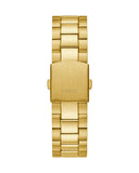 Guess Connoisseur Black Dial Gold Steel Strap Watch for Men - GW0265G3