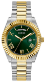 Guess Connoisseur Green Dial Two Tone Steel Strap Watch for Men - GW0265G8