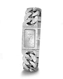 Guess MOD G Diamonds Silver Dial Silver Steel Strap Watch for Women - GW0294L1