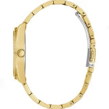 Guess Solstice Diamonds Gold Dial Gold Steel Strap Watch for Women - GW0403L2