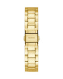 Guess Luna White Dial Gold Steel Strap Watch for Women - GW0308L2