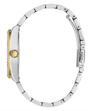 Guess Luna Quartz Green Dial Two Tone Steel Strap Watch For Women - GW0308L5