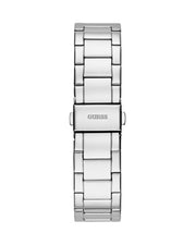 Guess Moonlight Multi Function Diamonds Silver Dial Silver Steel Strap Watch for Women - GW0320L1