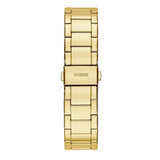 Guess Moonlight Diamonds Gold Dial Gold Steel Strap Watch for Women - GW0320L5