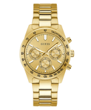 Guess Analog Chronograph Gold Dial Gold Steel Strap Watch for Men - GW0329G3