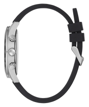 Guess Altitude Chronograph Black Dial Black Rubber Strap Watch for Men - GW0332G1