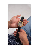 Guess Third Gear Multifunction Black Dial Black Rubber Strap Watch for Men - GW0334G2