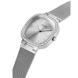 Guess Tapestry Diamonds Silver Dial Silver Mesh Bracelet Watch for Women - GW0354L1