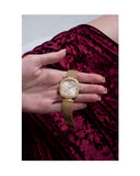Guess Tapestry Diamonds Rose Gold Dial Rose Gold Mesh Bracelet Watch for Women - GW0354L3