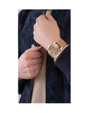 Guess Tailor Multifunction Gold Dial Gold Mesh Bracelet Watch for Men - GW0368G2