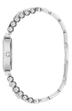 Guess Gala Diamonds Silver Dial Silver Steel Strap Watch for Women - GW0401L1