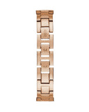 Guess Gala Diamonds Silver Dial Gold Steel Strap Watch for Women - GW0401L3