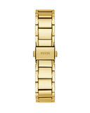 Guess Solstice Diamonds Gold Dial Gold Steel Strap Watch for Women - GW0403L2