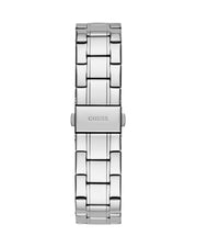 Guess Glitter Burst Diamonds Blue Dial Silver Steel Strap Watch for Women - GW0405L1