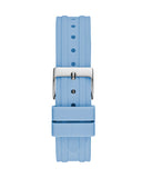 Guess Heiress Diamonds Blue Dial Blue Rubber Strap Watch for Women - GW0407L1