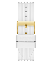 Guess Athena White Dial White Rubber Strap Watch for Women - GW0409L2