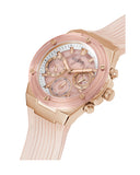 Guess Athena Rose Gold Dial Rose Gold Rubber Strap Watch for Women - GW0409L3