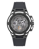 Guess Matrix Multifunction Grey Dial Grey Rubber Strap Watch for Men - GW0423G3