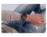 Guess Matrix Multifunction Blue Dial Blue Rubber Strap Watch for Men - GW0423G4