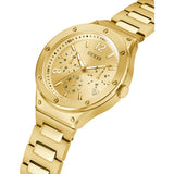 Guess Scope Gold Dial Gold Steel Strap Watch for Men - GW0454G2