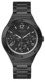 Guess Scope Multifunction Black Dial Black Steel Strap Watch for Men - GW0454G3