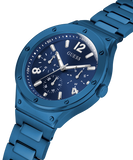 Guess Scope Multifunction Blue Dial Blue Steel Strap Watch for Men - GW0454G4