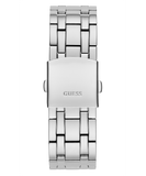 Guess Multi Function Diamonds Silver Dial Silver Steel Strap Watch For Men - GW0455G1