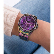 Guess Queen Multicolor Dial Multicolor Steel Strap Watch For Women - GW0464L4