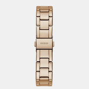 Guess Cosmic Chronograph Rose Gold Dial Rose Gold Steel Strap Watch for Women - GW0465L2