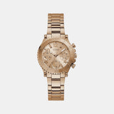 Guess Cosmic Chronograph Rose Gold Dial Rose Gold Steel Strap Watch for Women - GW0465L2