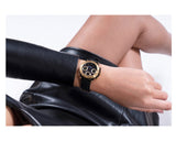 Guess Cosmic Multifunction Black Dial Black Silicone Strap Watch For Women - GW0466L1