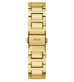 Guess Deco Quartz Crystals Gold Dial Gold Steel Strap Watch For Women - GW0472L2