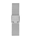 Guess Quartz Silver Dial Silver Mesh Strap Watch For Women - GW050L1