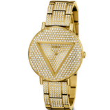 Guess Trend Diamonds Gold Dial Gold Steel Strap Watch for Women - GW0512L2