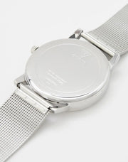 Guess Gadget Silver Dial Silver Mesh Bracelet Watch for Men - GW0538G1