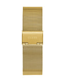 Guess Gadget Gold Dial Gold Mesh Bracelet Watch for Men - GW0538G2