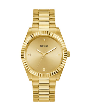 Guess Connoisseur Analog Gold Dial Gold Steel Strap Watch For Men - GW0542G2