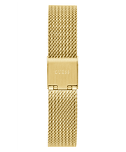 Guess Dream Quartz Gold Dial Gold Mesh Strap Watch For Women - GW0550L2