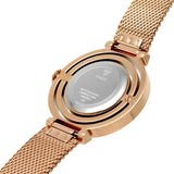 Guess Dream Crystals Rose Gold Dial Rose Gold Mesh Bracelet Watch For Women - GW0550L3