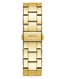 Guess Multi-function Diamonds White Dial Gold Steel Strap Watch for Women - W0559L2