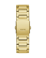 Guess Duke Glitz Crystals Gold Dial Gold Steel Strap Watch For Men - GW0576G2